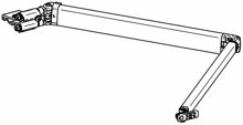 Thule-Omnistor 6200 Gelenkarm 2,5 m, Markisenlnge 3-4,5 m, links