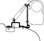 Markisenadapter Fiat Ducato und Baugleiche bis 2006 TO 3200/4200/5200