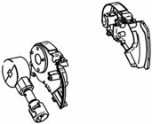 Thule Omnistor Endplatten inkl. Kurbelwerk TO 6300, anthrazit, Satz links und re