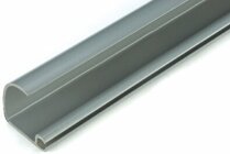 Vorzeltregenrinne PVC, grau, 300 cm