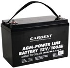 Carbest AGM Batterie 100Ah 330x171x220mm