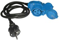 Carbest Adapterkabel Schukostecker 1,5 m