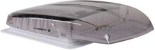 Carbest Dachlftungsanlage VanVent 400 x 400 mm, Rauchglas, mit LED