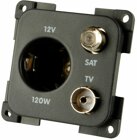 inprojal Steckdose 12 V Auto, TV, SAT